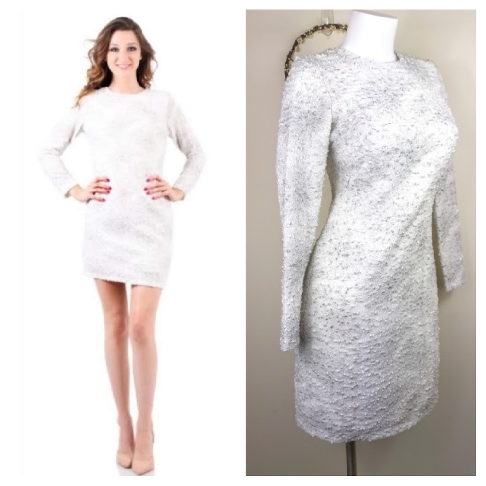 New Maia Size 6 Snowflake Cocktail Dress Textured